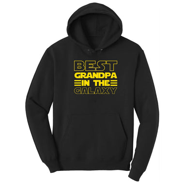 Best Grandpa in the Galaxy Hoodie - Jet Black