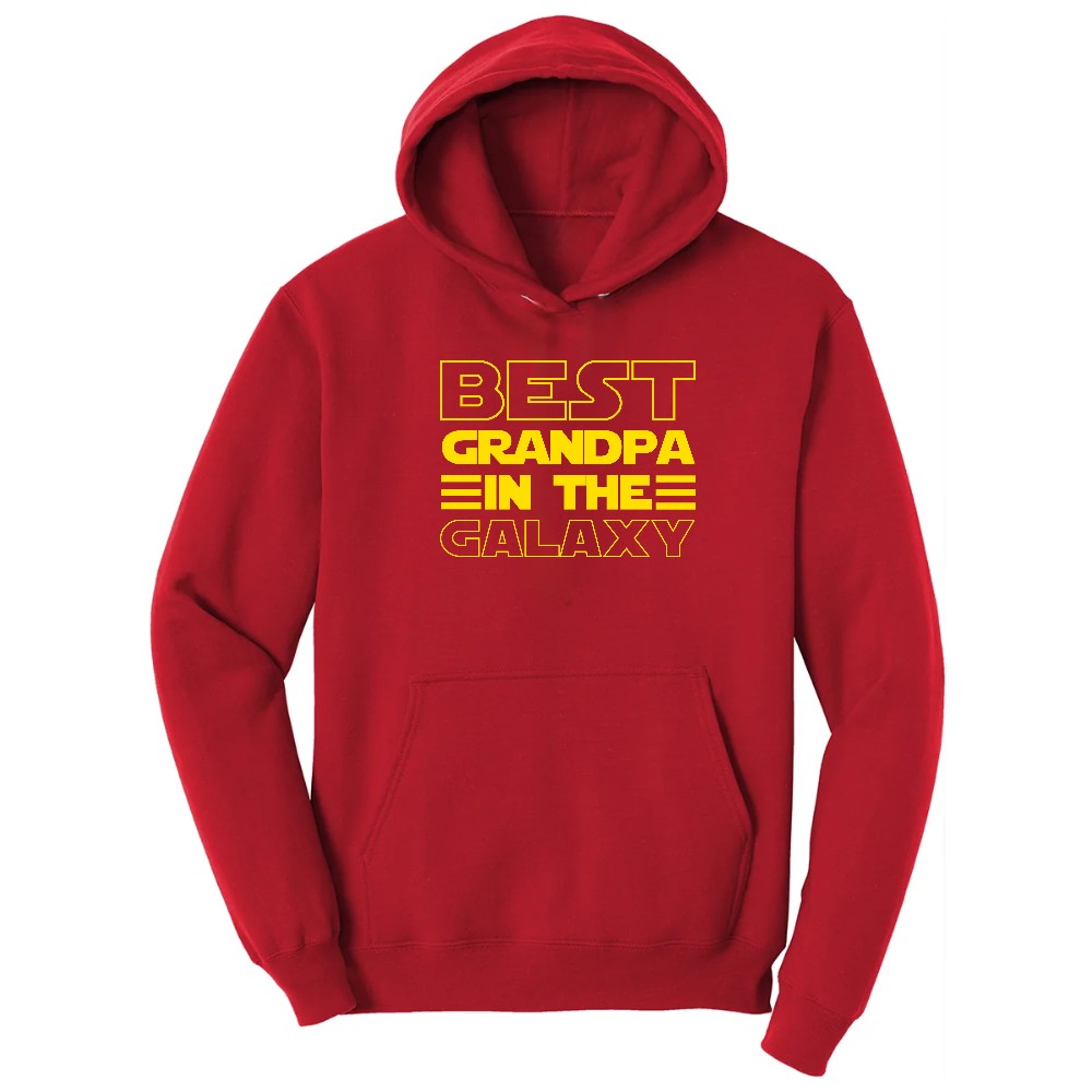 Best Grandpa in the Galaxy Hoodie - Red