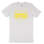 Best Grandpa in the Galaxy Short Sleeve Tee - White