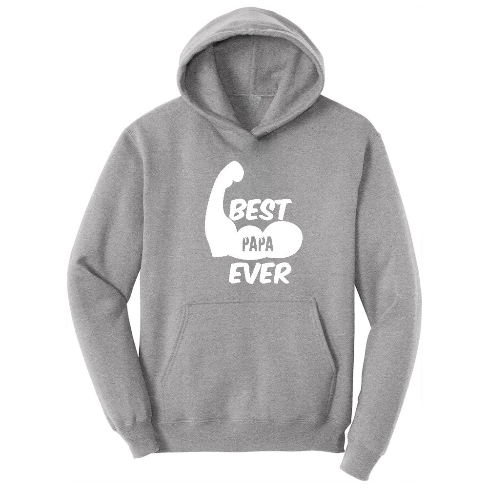 Best Papa Ever Version 1 Hoodie - Athletic Heather