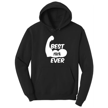 Best Papa Ever Version 1 Hoodie - Jet Black