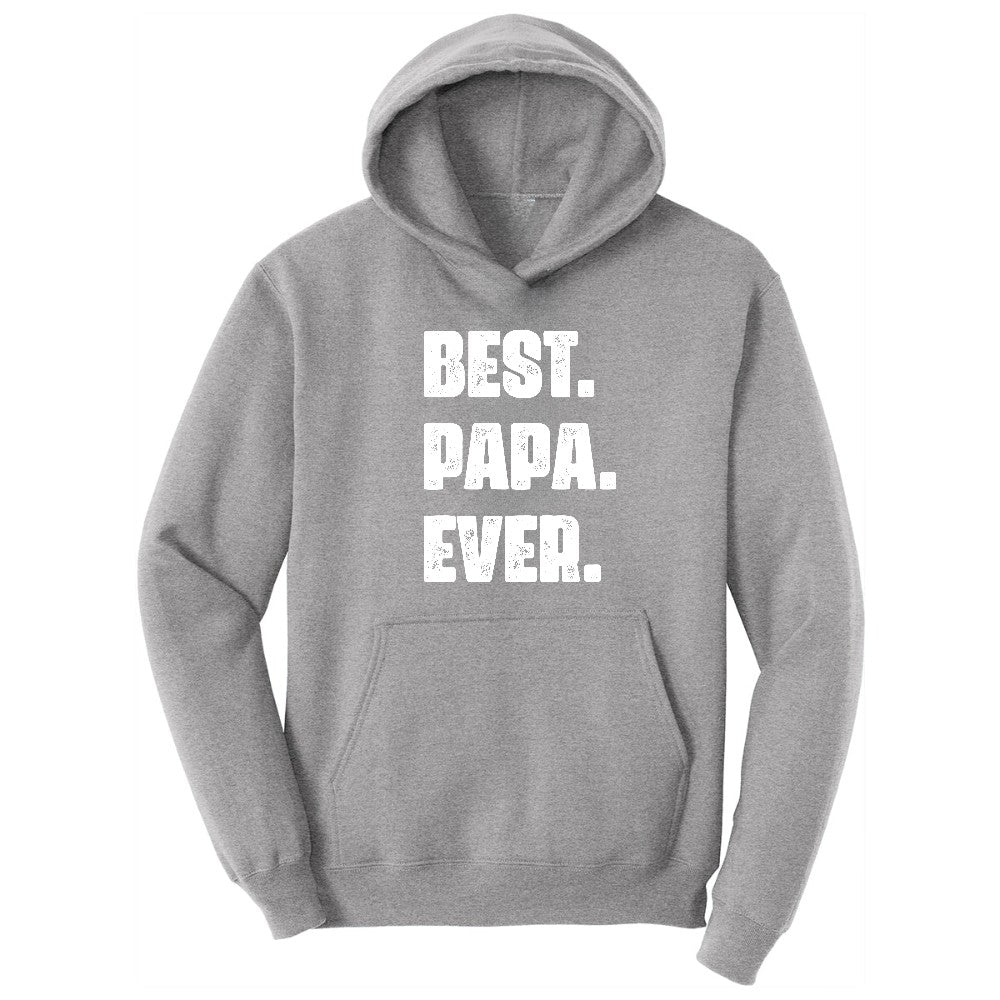 Best Papa Ever Version 2 Hoodie - Athletic Heather