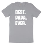 Best Papa Ever Version 2 Short Sleeve Tee - Athletic Heather Grey