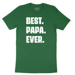 Best Papa Ever Version 2 Short Sleeve Tee - Athletic Kelly