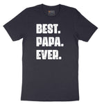Best Papa Ever Version 2 Short Sleeve Tee - Deep Navy