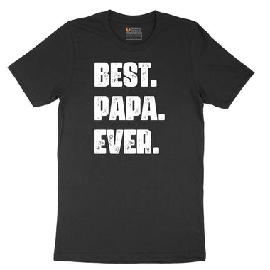 Best Papa Ever Version 2 Short Sleeve Tee - Jet Black