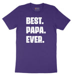 Best Papa Ever Version 2 Short Sleeve Tee - Team Purple