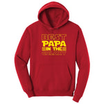 Best Papa in the Galaxy Hoodie - Red