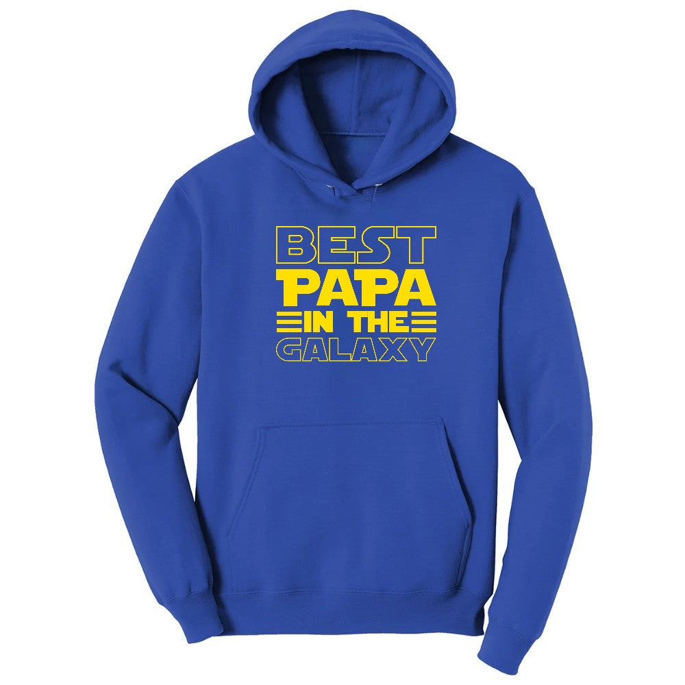 Best Papa in the Galaxy Hoodie - True Royal