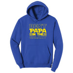 Best Papa in the Galaxy Hoodie - True Royal