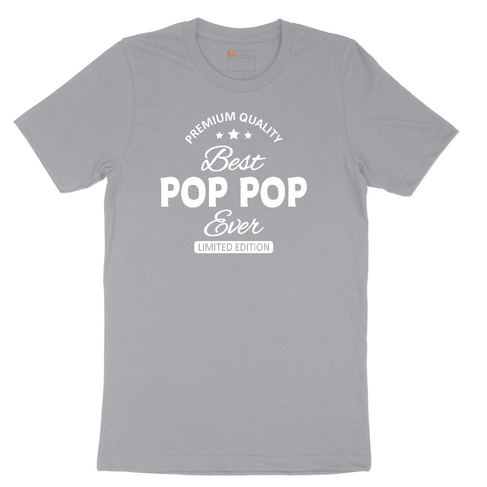 Best Pop Pop Ever Short Sleeve Tee - Athletic Heather Grey