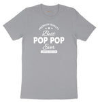 Best Pop Pop Ever Short Sleeve Tee - Athletic Heather Grey