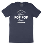 Best Pop Pop Ever Short Sleeve Tee - Heather Navy