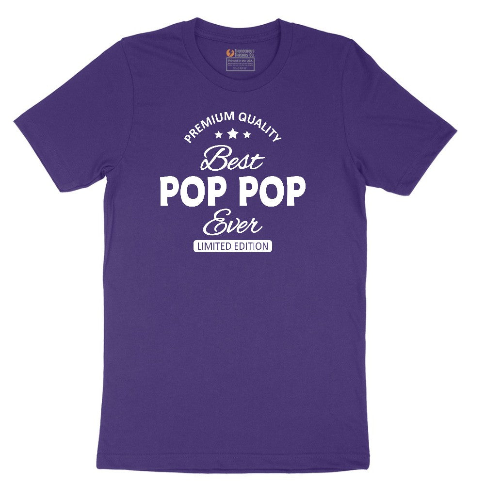 Best Pop Pop Ever Short Sleeve Tee - Team Purple