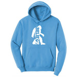 Bigfoot Believe Ladies Hoodie - Aquatic Blue