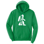 Bigfoot Believe Ladies Hoodie - Kelly Green