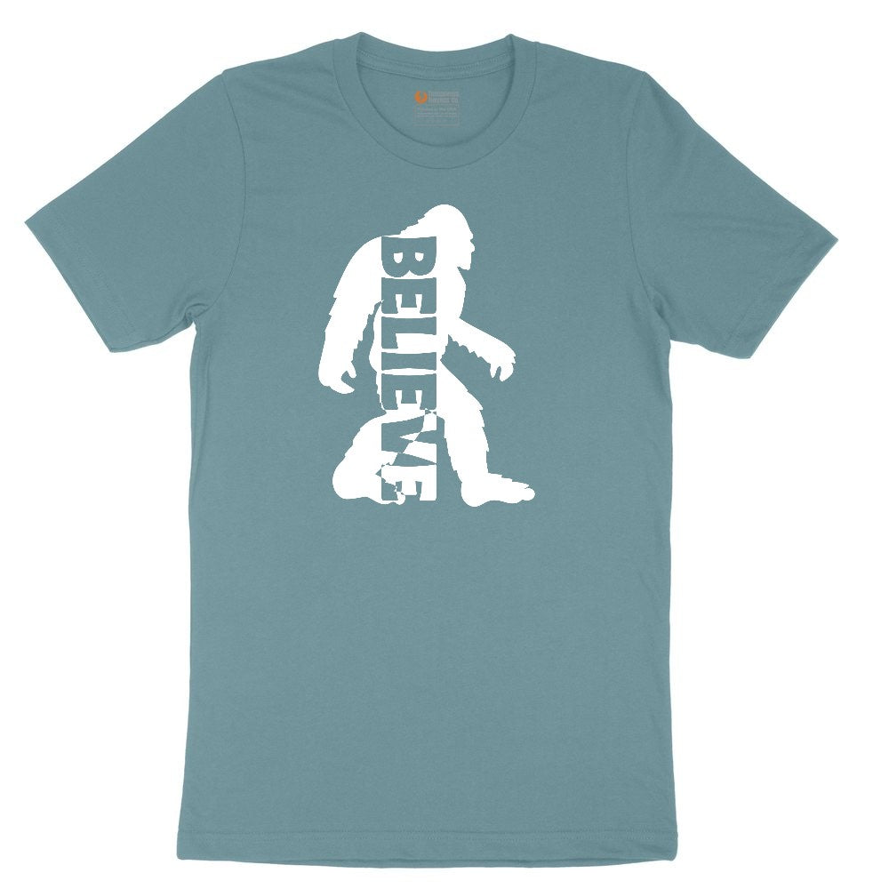 Bigfoot Believe Ladies Short Sleeve Tee - Surf Blackout