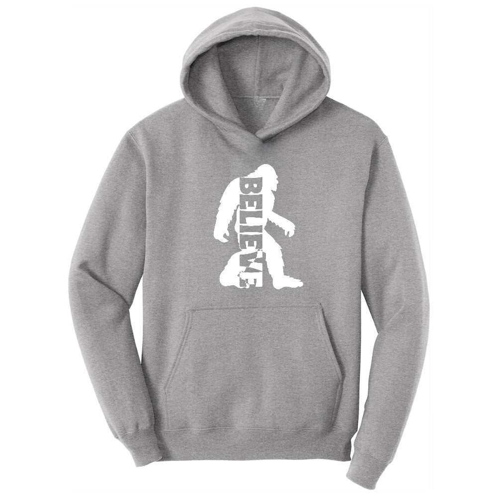 Bigfoot Believe Hoodie - Athletic Heather