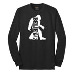 Bigfoot Believe Long Sleeve Tee - Jet Black