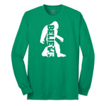 Bigfoot Believe Long Sleeve Tee - Kelly Green