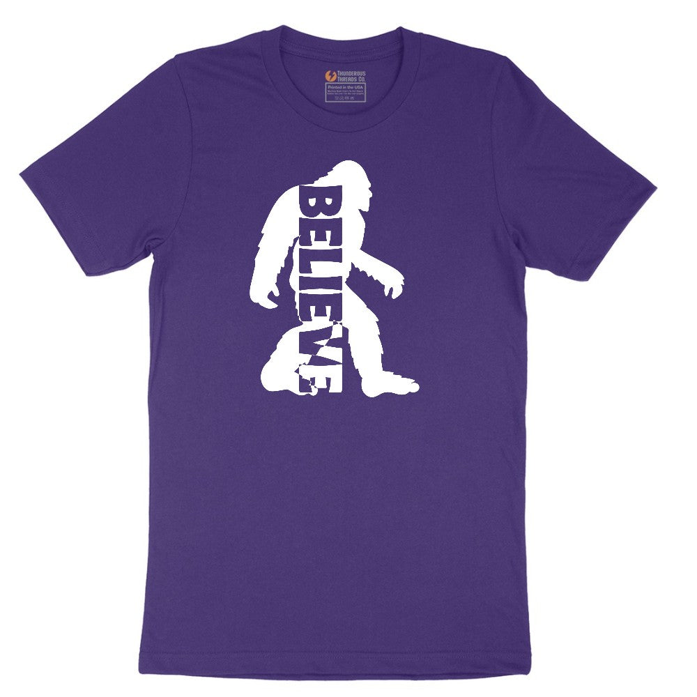 Bigfoot Believe Short Sleeve Tee - Team Purple