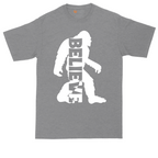 Bigfoot Believe tall t-shirt for men in Athletic Heather