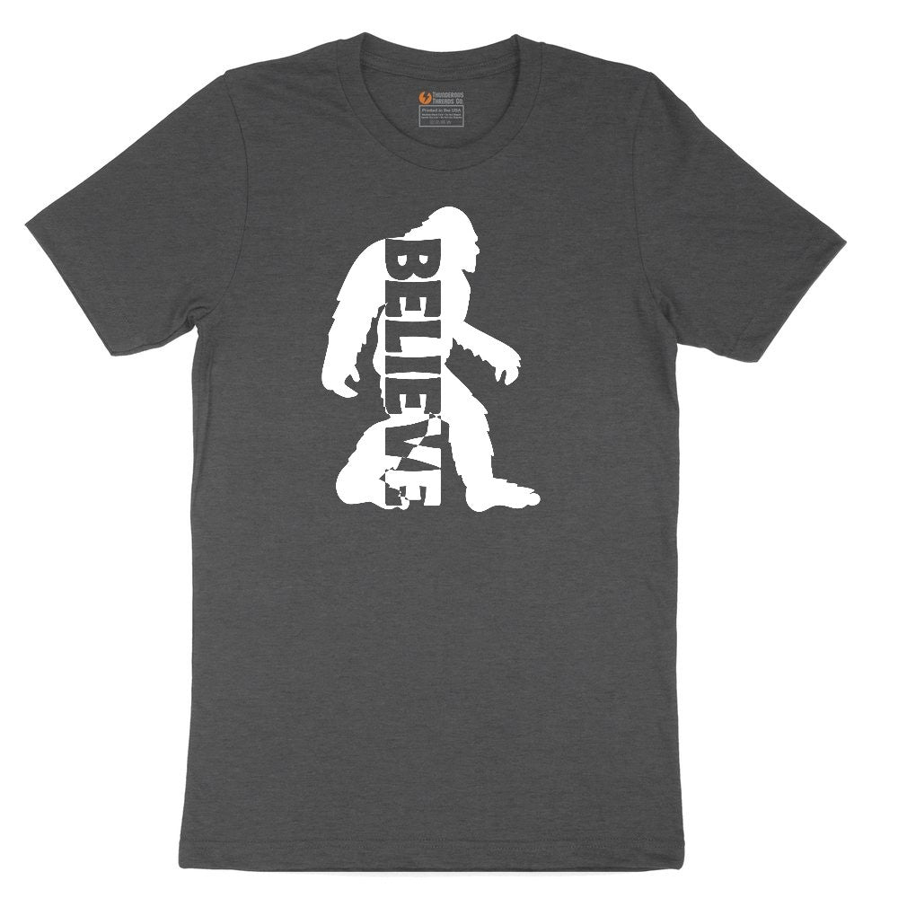 Bigfoot Believe Toddler Short Sleeve Tee - Dark Heather Grey