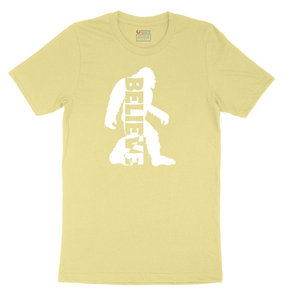 Bigfoot Believe Toddler Short Sleeve Tee - Yellow