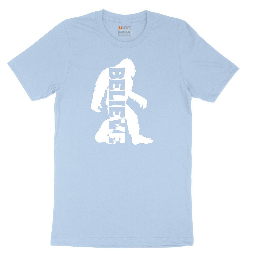 Bigfoot Believe Youth Short Sleeve Tee - Light Blue