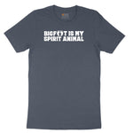 Bigfoot is My Spirit Animal Toddler Short Sleeve Tee - Heather Navy