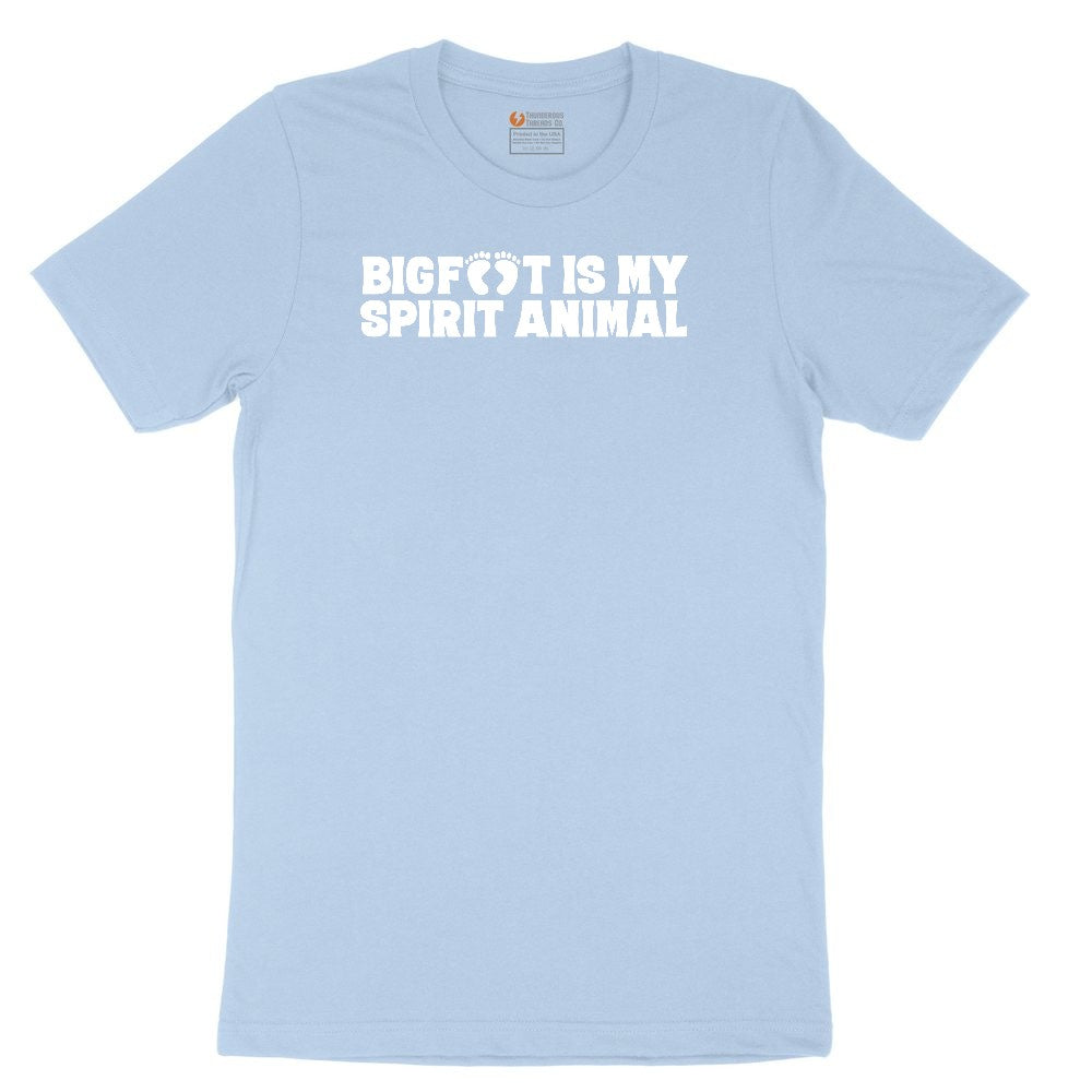 Bigfoot is My Spirit Animal Toddler Short Sleeve Tee - Light Blue
