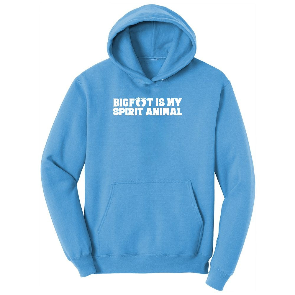 Bigfoot is My Spirit Animal Youth Hoodie - Aquatic Blue