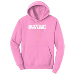 Bigfoot is My Spirit Animal Youth Hoodie - Candy Pink