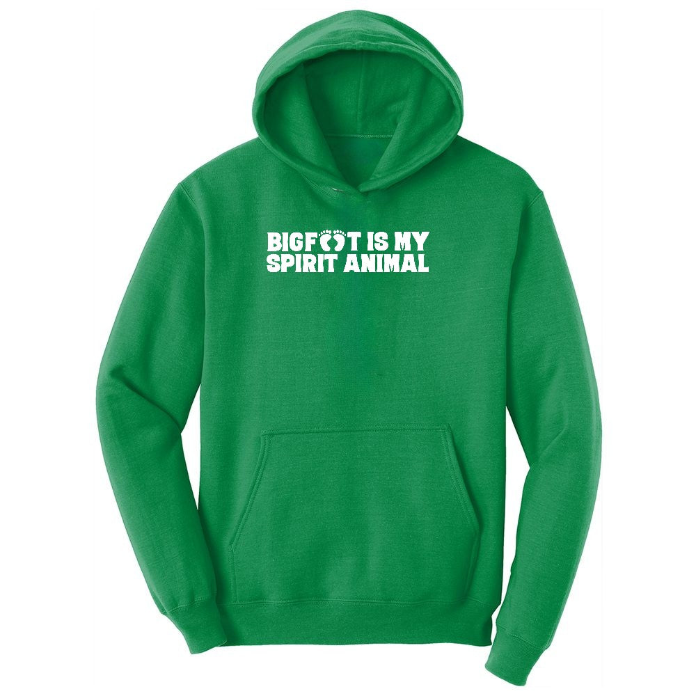 Bigfoot is My Spirit Animal Youth Hoodie - Kelly Green