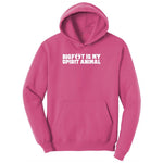 Bigfoot is My Spirit Animal Youth Hoodie - Sangria