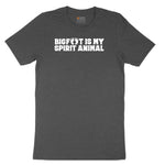 Bigfoot is My Spirit Animal Youth Short Sleeve Tee - Dark Heather Grey