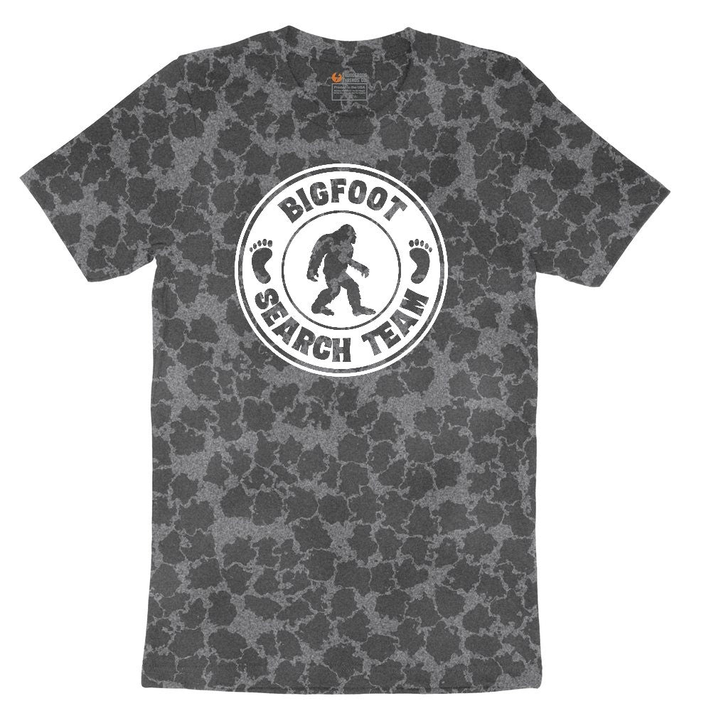 Bigfoot Search Team Ladies Short Sleeve Tee - Black Leopard