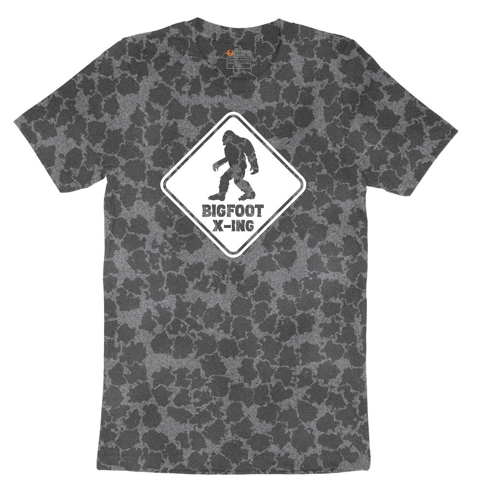 Bigfoot x-ing Ladies Short Sleeve Tee - Black Leopard