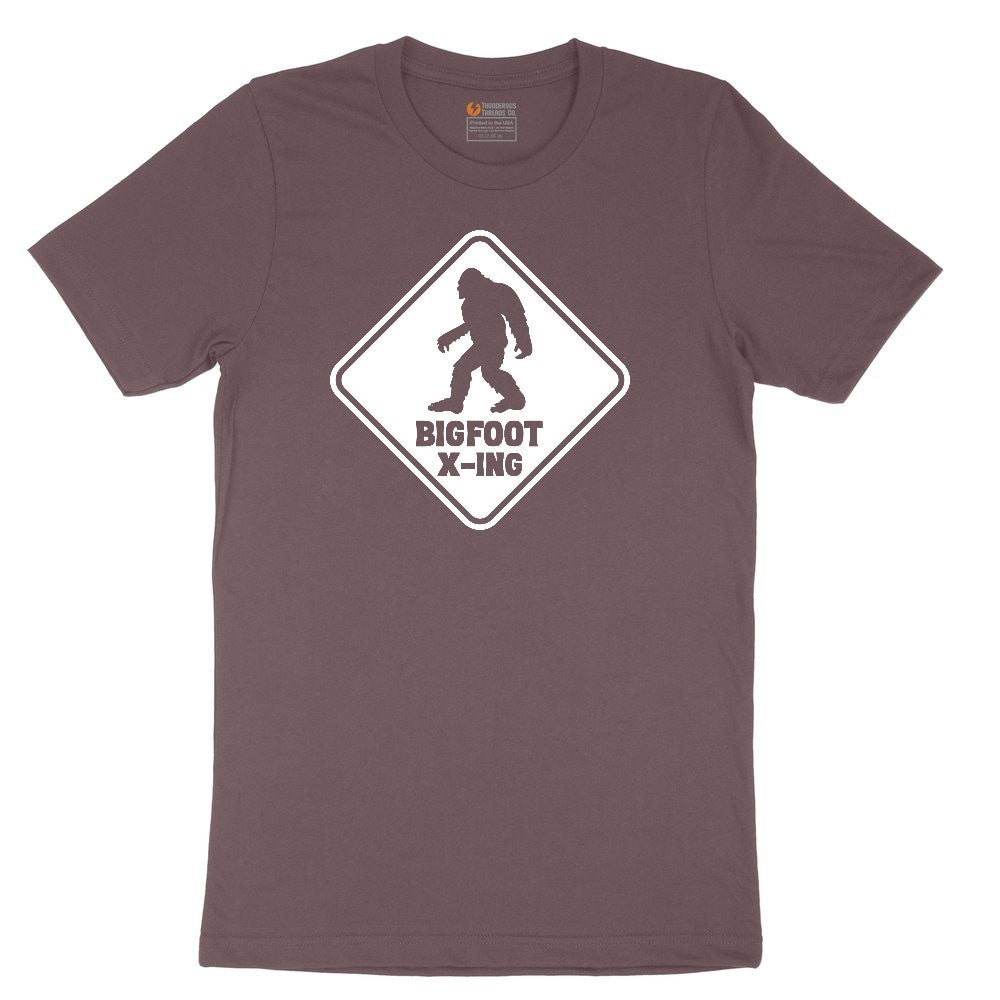 Bigfoot x-ing Ladies Short Sleeve Tee - Sangria Blackout