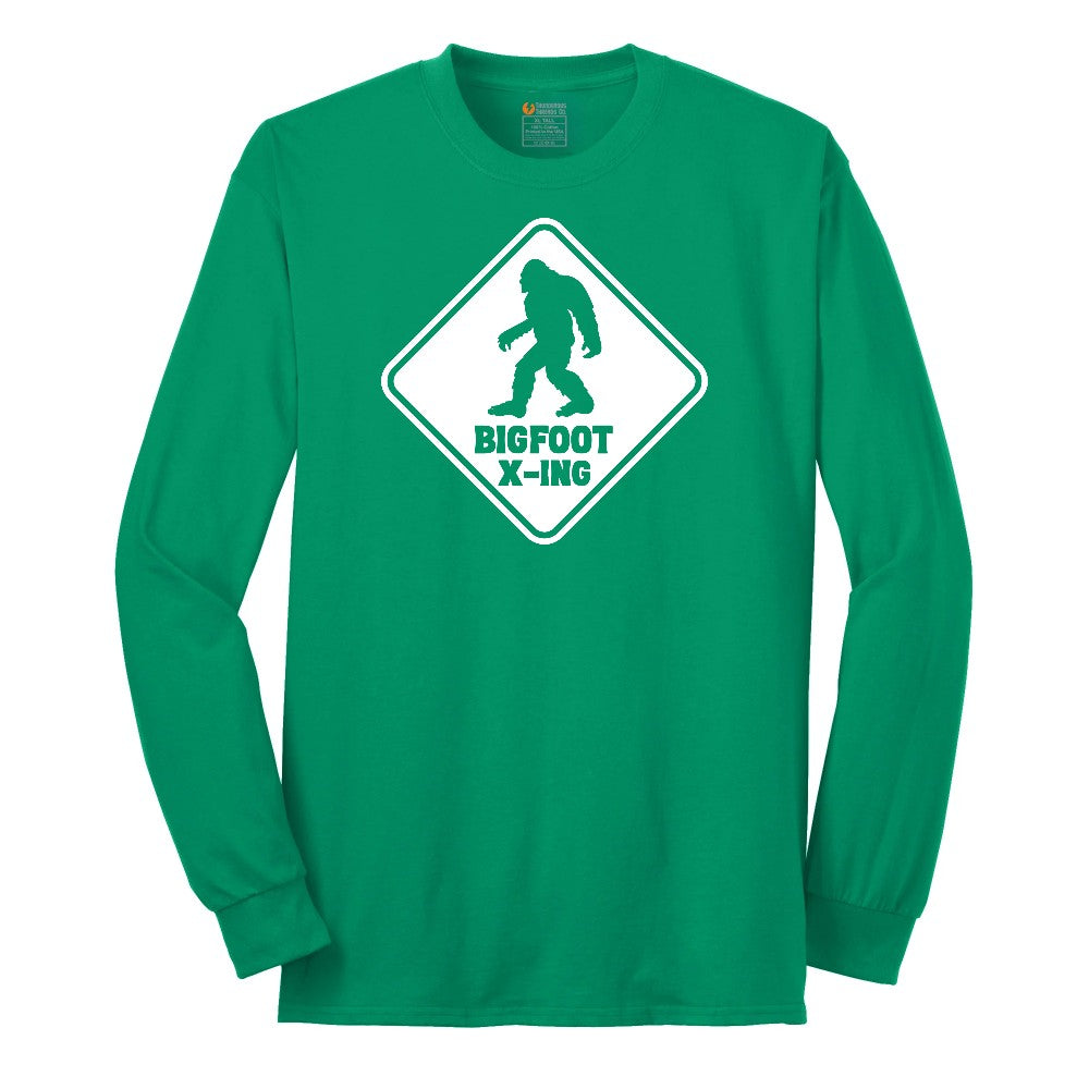 Bigfoot x-ing Long Sleeve Tee - Kelly Green