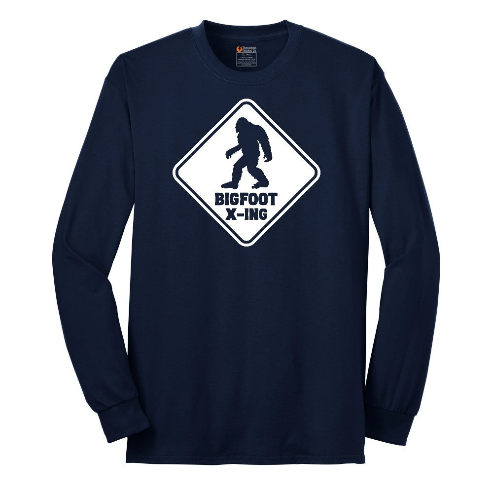 Bigfoot x-ing Long Sleeve Tee - Navy