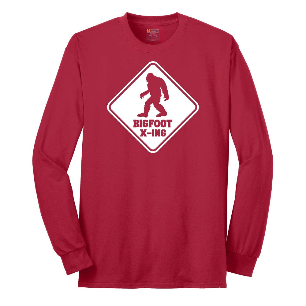 Bigfoot x-ing Long Sleeve Tee - Red
