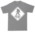 Bigfoot X-ing tall t-shirt for men in Athletic Heather