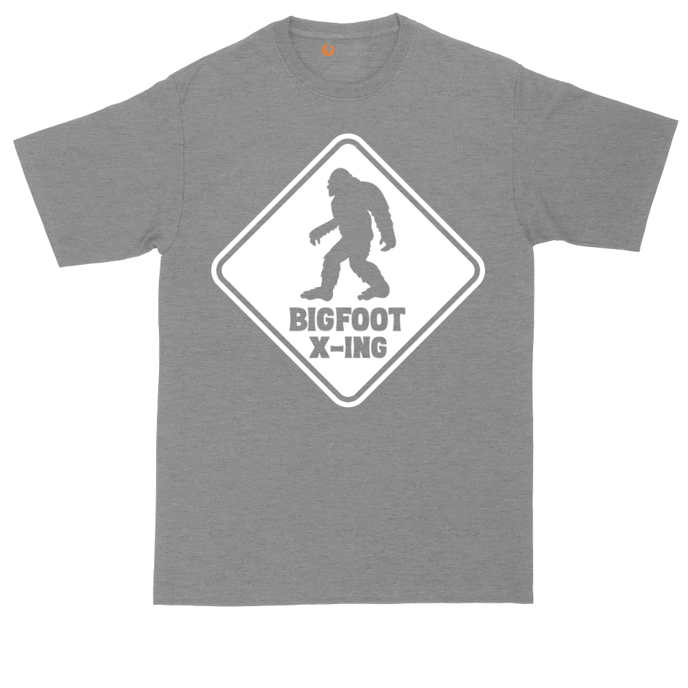 Bigfoot X-ing tall t-shirt for men in Athletic Heather