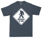Bigfoot X-ing tall t-shirt for men in Heather Navy