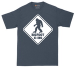 Bigfoot X-ing tall t-shirt for men in Heather Navy