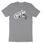 Bite Me Fish Design Toddler Short Sleeve Tee - Athletic Heather