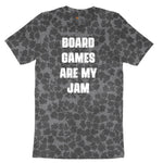 Board Games are My Jam Ladies Short Sleeve Tee - Black Leopard