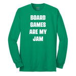 Board Games are My Jam Long Sleeve Tee - Kelly Green