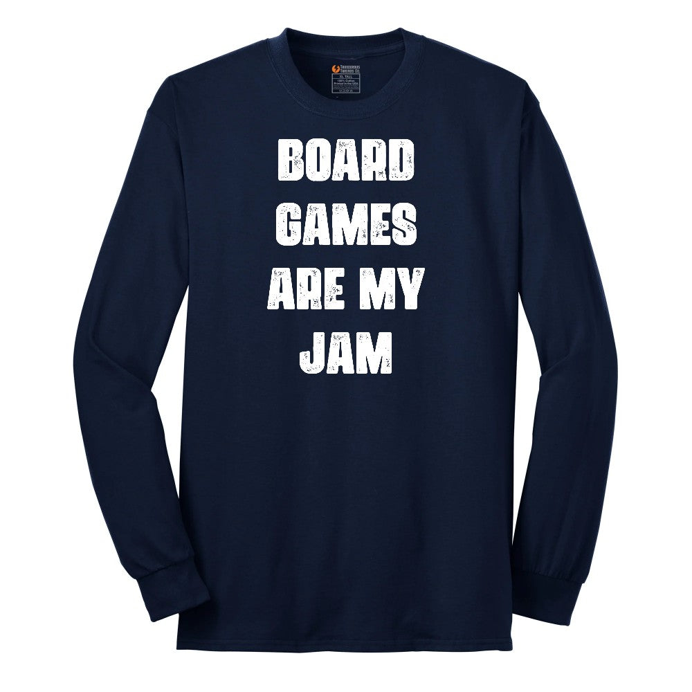 Board Games are My Jam Long Sleeve Tee - Navy